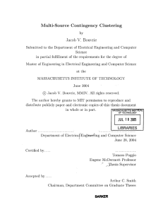 Jacob  V.  Bouvrie Multi-Source  Contingency  Clustering