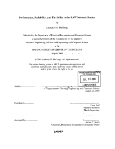 Performance,  Scalability,  and Flexibility  in the ... Anthony M.  DeGangi