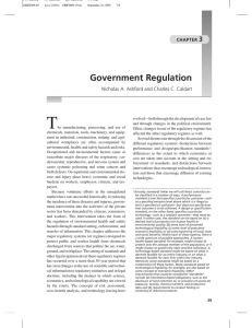 T Government Regulation 3 Nicholas A. Ashford and Charles C. Caldart