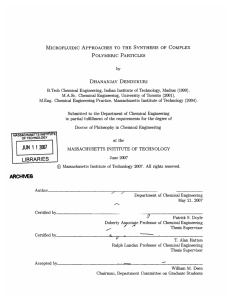 B.Tech  Chemical  Engineering,  Indian  Institute of ... M.A.Sc.  Chemical  Engineering,  University  of ...