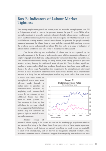 Box B: Indicators of Labour Market Tightness