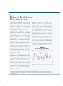 Measuring the Mining and non-mining sectors Box B