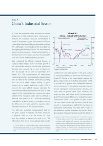 China’s Industrial Sector Box A Graph A1