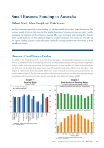 Small Business Funding in Australia Mihovil Mati c
