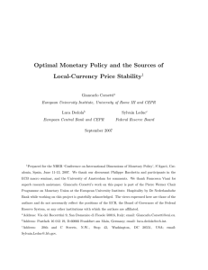 Optimal Monetary Policy and the Sources of Local-Currency Price Stability