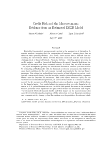 Credit Risk and the Macroeconomy: Evidence from an Estimated DSGE Model