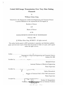 Coded  Still  Image  Transmission  Over ... Channels