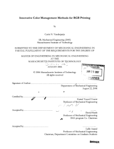 2007 JAN RARIES Innovative  Color Management  Methods  for  RGB ...