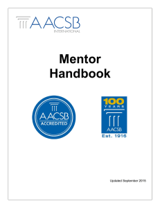 Mentor Handbook  Updated September 2015