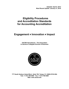 Eligibility Procedures and Accreditation Standards for Accounting Accreditation