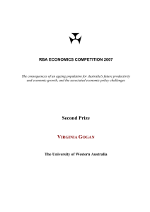 RBA ECONOMICS COMPETITION 2007