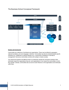 The Business School Conceptual Framework