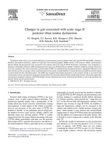 Changes in gait associated with acute stage II