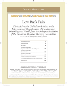 Clinical Guidelines