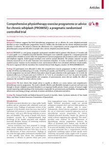 Articles Comprehensive physiotherapy exercise programme or advice