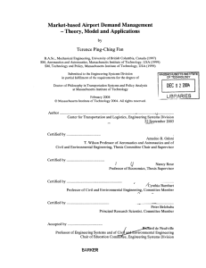 Market-based Airport Demand Management - Theory,  Model  and Applications