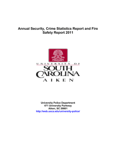 Annual Security, Crime Statistics Report and Fire Safety Report 2011