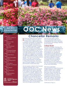 OOC News S Chancellor Remarks