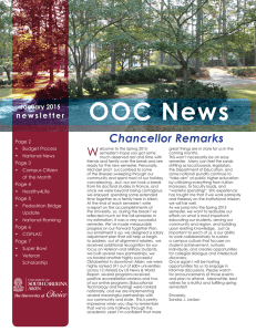OOC News W Chancellor Remarks