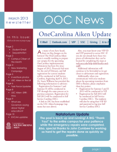 OOC News OneCarolina Aiken Update A