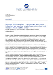 European Medicines Agency recommends new contra-