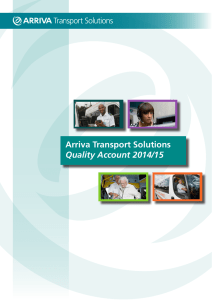 Arriva Transport Solutions Quality Account 2014/15