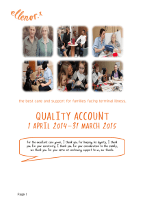 QUALITY ACCOUNT 1 APRIL 2014-31 MARCH 2015