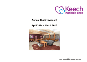 Annual Quality Account – March 2015 April 2014