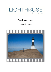 Quality Account 2014 / 2015