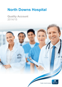 North Downs Hospital  Quality Account 2014/15