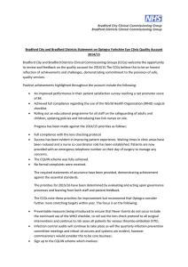 Bradford City and Bradford Districts Statement on Optegra Yorkshire Eye... 2014/15