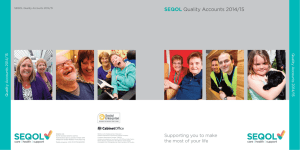 SEQOL Quality Accounts 2014/15 Supporting you to make Quality A