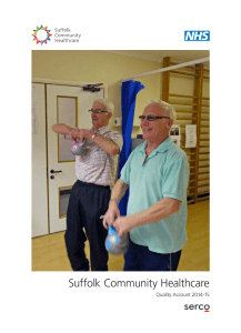 Suffolk Community Healthcare Quality Account 2014-15