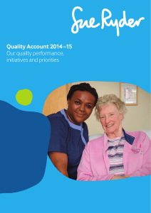 Quality Account 2014–15 Our quality performance, initiatives and priorities
