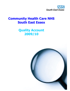 Community Health Care NHS South East Essex  Quality Account