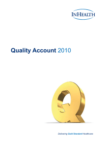 Quality Account 2010 Delivering