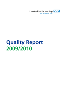 Quality Report 2009/2010