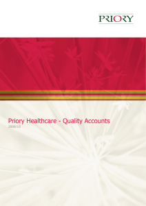 Priory Healthcare - Quality Accounts 2009/10