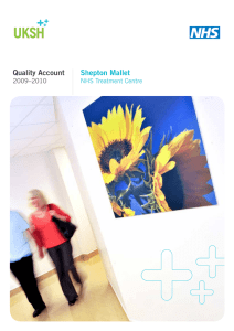 Quality Account  Shepton Mallet 2009–2010