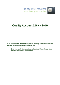 Quality Account 2009 – 2010  skilled and caring people should be.’