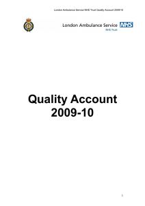 Quality Account 2009-10 1