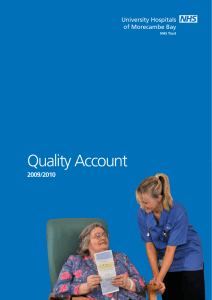 Quality Account  2009/2010 University Hospitals
