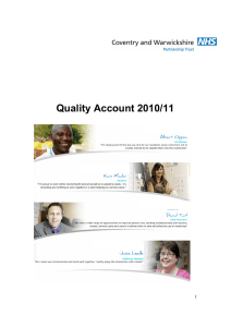 Quality Account 2010/11 1