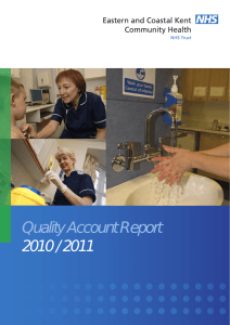 Quality Account Report 2010 / 2011