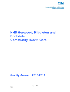 NHS Heywood, Middleton and Rochdale Community Health Care