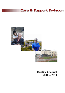 Quality Account 2010 – 2011