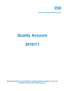 Quality Account  2010/11