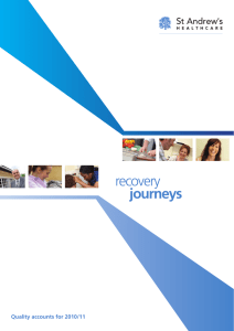 journeys recovery Quality accounts for 2010/11