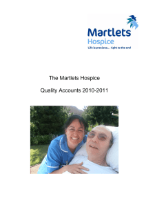 The Martlets Hospice Quality Accounts 2010-2011