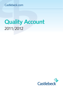 Quality Account 2011/2012 Castlebeck.com